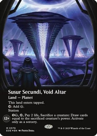 {@@ EOE R} Susur Secundi, Void Altar (Borderless) (Galaxy Foil) [Edge of Eternities][EOE 379]