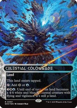 {R} Celestial Colonnade (0097) (Borderless) (Galaxy Foil) [Edge of Eternities: Stellar Sights][EOS 097]