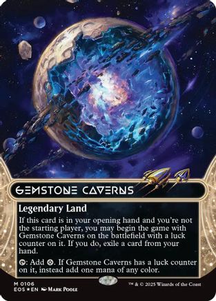 {@@ EOC R} Gemstone Caverns (0106) (Borderless) (Galaxy Foil) [Edge of Eternities: Stellar Sights][EOS 106]