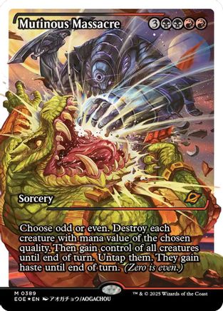 {@R} Mutinous Massacre (Showcase) (Fracture Foil) [Edge of Eternities][EOE 389]