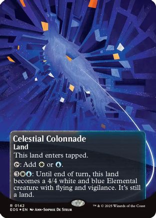 {R} Celestial Colonnade (0142) (Poster) (Galaxy Foil) [Edge of Eternities: Stellar Sights][EOS 142]