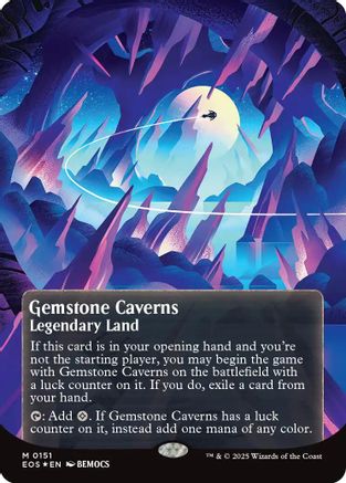 {R} Gemstone Caverns (0151) (Poster) (Galaxy Foil) [Edge of Eternities: Stellar Sights][EOS 151]