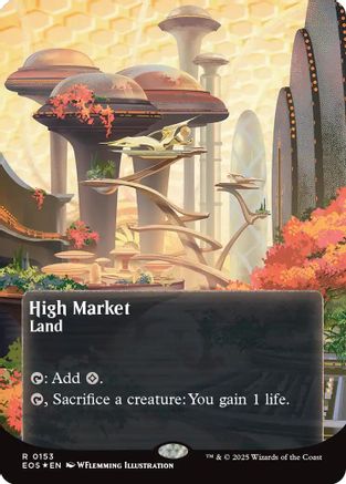 {@@ EOC R} High Market (0153) (Poster) (Galaxy Foil) [Edge of Eternities: Stellar Sights][EOS 153]
