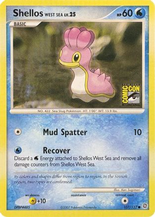 [PKM] Shellos West Sea (107/132) (SDCC 2007) [Miscellaneous Cards]