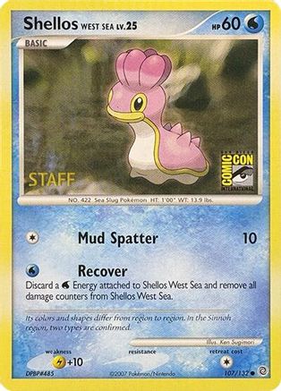 [PKM] Shellos West Sea (107/132) (SDCC 2007 Staff) [Miscellaneous Cards]