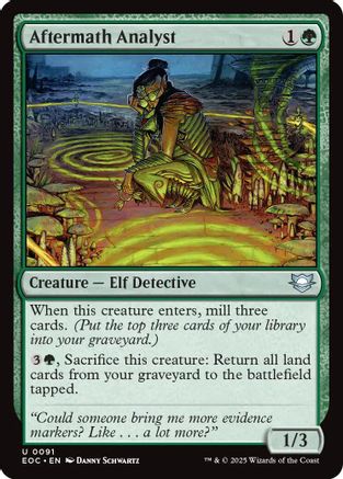 {C} Aftermath Analyst [Edge of Eternities Commander][EOC 091]
