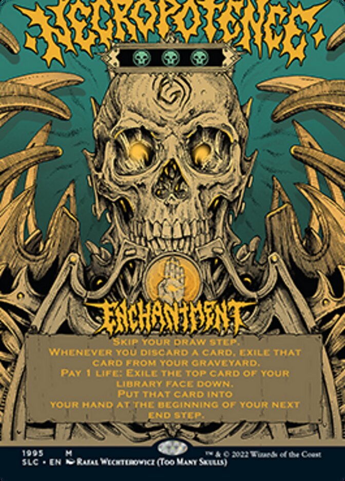{R} Necropotence (Borderless Alternate Art) [Secret Lair 30th Anniversary Countdown Kit][SLC 1995]
