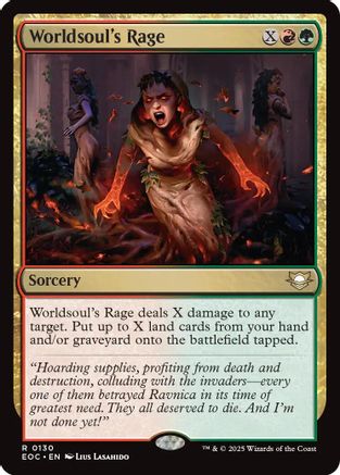 {R} Worldsoul's Rage [Edge of Eternities Commander][EOC 130]