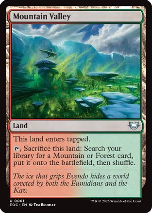 {C} Mountain Valley [Edge of Eternities Commander][EOC 061]