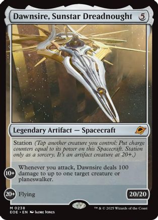 {@@ EOE R} Dawnsire, Sunstar Dreadnought [Edge of Eternities][EOE 238]