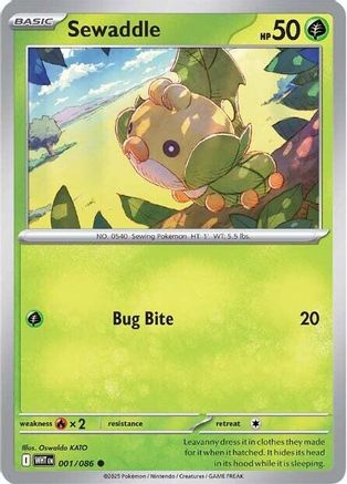 [PKM] Sewaddle (001/086) [Scarlet & Violet: White Flare]