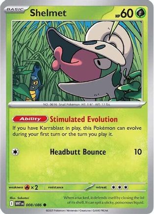 [PKM] Shelmet (008/086) [Scarlet & Violet: White Flare]