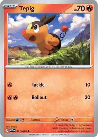 [PKM] Tepig (011/086) [Scarlet & Violet: White Flare]