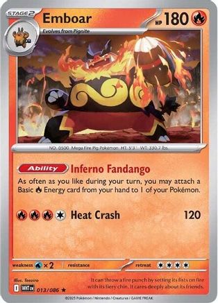 [PKM] Emboar (013/086) [Scarlet & Violet: White Flare]