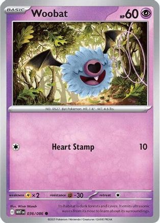 [PKM] Woobat (036/086) [Scarlet & Violet: White Flare]