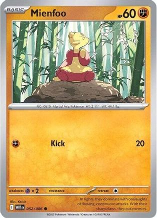 [PKM] Mienfoo (052/086) [Scarlet & Violet: White Flare]