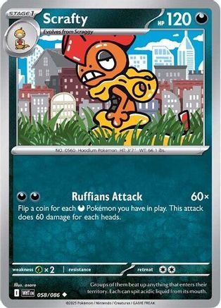 [PKM] Scrafty (058/086) [Scarlet & Violet: White Flare]