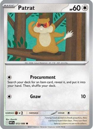 [PKM] Patrat (072/086) [Scarlet & Violet: White Flare]