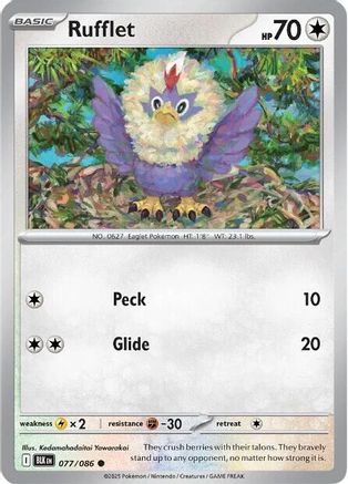 [PKM] Rufflet (077/086) [Scarlet & Violet: Black Bolt]