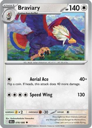 [PKM] Braviary (078/086) [Scarlet & Violet: Black Bolt]