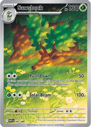 [PKM] Sawsbuck (092/086) [Scarlet & Violet: White Flare]