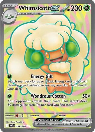 [PKM] Whimsicott ex (157/086) [Scarlet & Violet: White Flare]