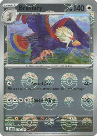 [PKM] Braviary (Poke Ball Pattern) (078/086) Holofoil [SV Black Bolt]