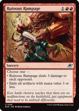 {@C} Ruinous Rampage [Edge of Eternities][EOE 158]