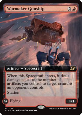 {@R} Warmaker Gunship (Extended Art) [Edge of Eternities][EOE 339]