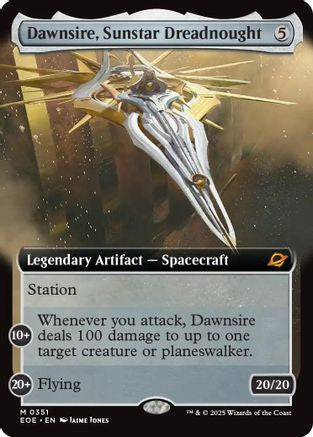 {@R} Dawnsire, Sunstar Dreadnought (Extended Art) [Edge of Eternities][EOE 351]