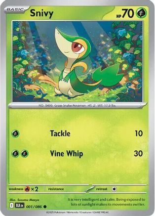[PKM] Snivy (001/086) [Scarlet & Violet: Black Bolt]