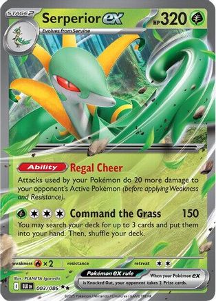 [PKM] Serperior ex (003/086) [Scarlet & Violet: Black Bolt]