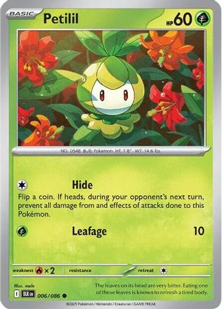 [PKM] Petilil (006/086) [Scarlet & Violet: Black Bolt]