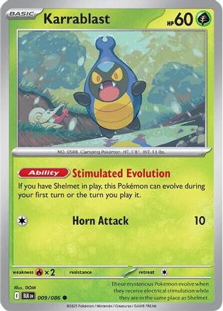 [PKM] Karrablast (009/086) [Scarlet & Violet: Black Bolt]