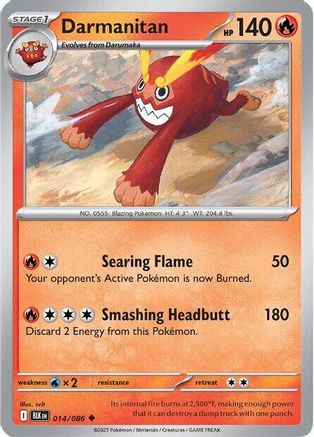 [PKM] Darmanitan (014/086) [Scarlet & Violet: Black Bolt]