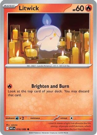 [PKM] Litwick (016/086) [Scarlet & Violet: White Flare]