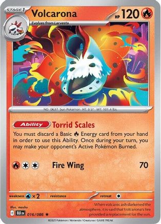 [PKM] Volcarona (016/086) [Scarlet & Violet: Black Bolt]