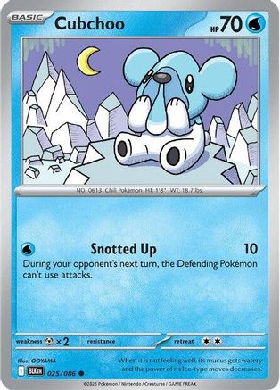 [PKM] Cubchoo (025/086) [Scarlet & Violet: Black Bolt]