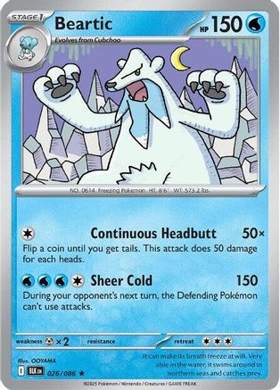 [PKM] Beartic (026/086) [Scarlet & Violet: Black Bolt]