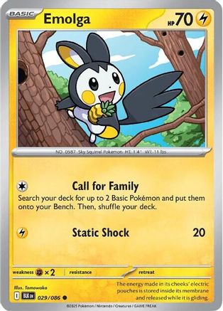 [PKM] Emolga (029/086) [Scarlet & Violet: Black Bolt]