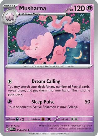 [PKM] Musharna (036/086) [Scarlet & Violet: Black Bolt]