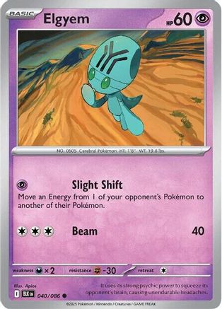 [PKM] Elgyem (040/086) [Scarlet & Violet: Black Bolt]