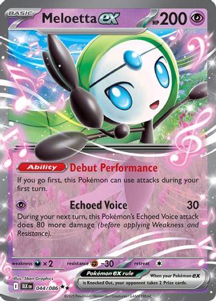[PKM] Meloetta ex (044/086) [Scarlet & Violet: Black Bolt]