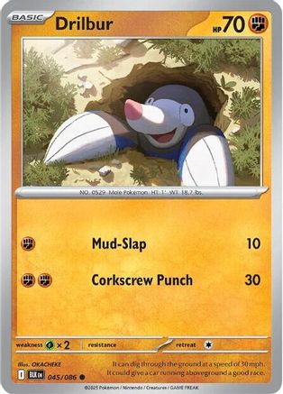 [PKM] Drilbur (045/086) [Scarlet & Violet: Black Bolt]