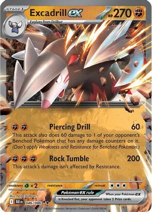 [PKM] Excadrill ex (046/086) [Scarlet & Violet: Black Bolt]