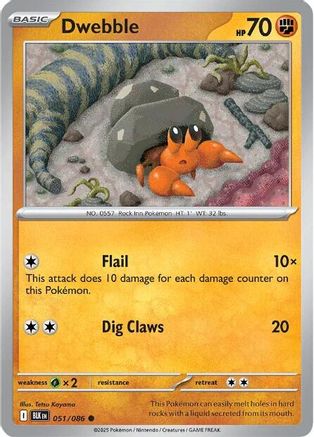 [PKM] Dwebble (051/086) [Scarlet & Violet: Black Bolt]