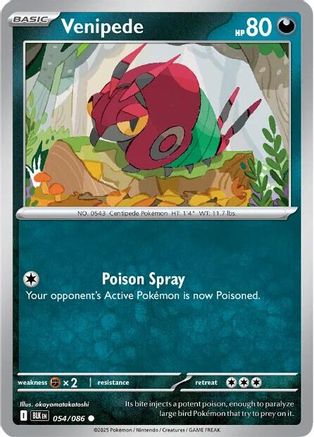 [PKM] Venipede (054/086) [Scarlet & Violet: Black Bolt]