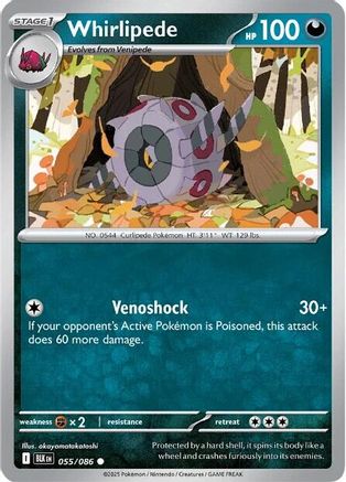 [PKM] Whirlipede (055/086) [Scarlet & Violet: Black Bolt]
