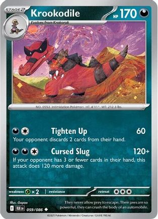 [PKM] Krookodile (059/086) [Scarlet & Violet: Black Bolt]