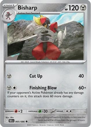 [PKM] Bisharp (065/086) [Scarlet & Violet: Black Bolt]